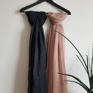 Set of 2 Sheer Scarves (GWP)